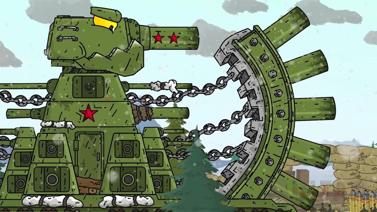 坦克世界动画:改装之后的kv44主动出击