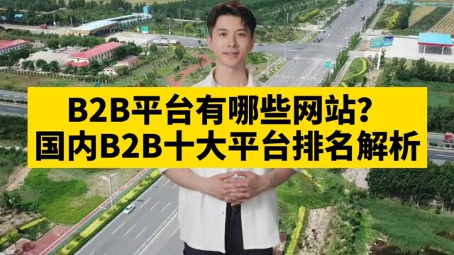 B2B平台有哪些网站?国内B2B十大平台排名解析