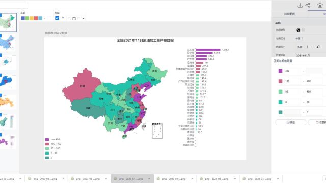 全国2021年11月原油加工量产量数据