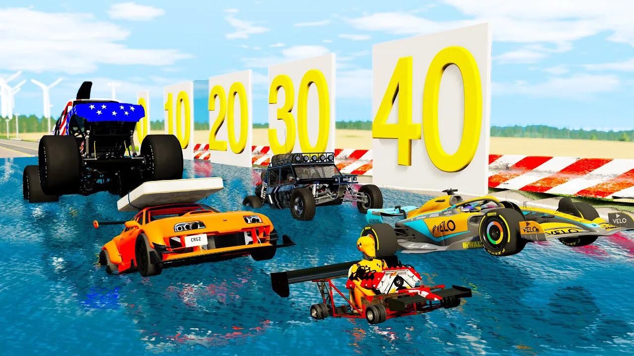 【beamng】汽车滑水试验