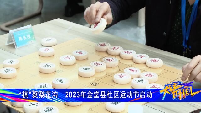 “棋”聚梨花沟 2023年金堂县社区运动节启动