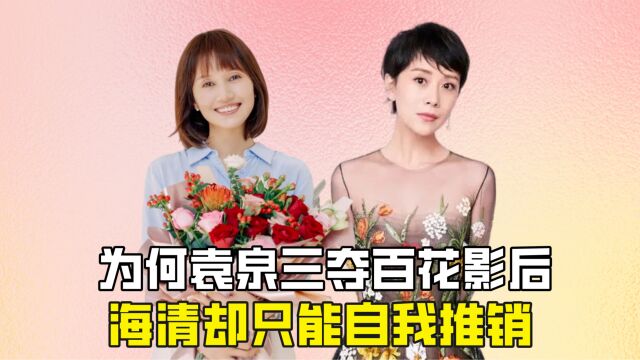 同是中年女演员袁泉拿影后,海清却只能自我推销?