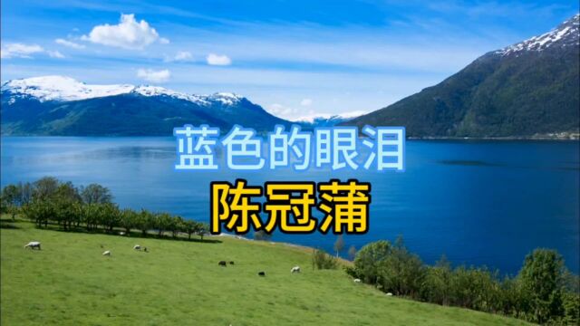 很久没听的一首歌,现在听来依然感触良多.《蓝色的眼泪》陈冠蒲