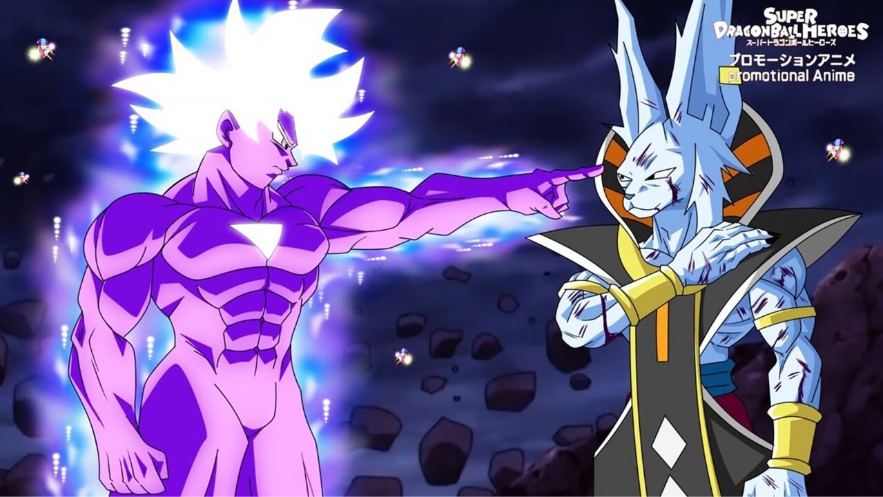 龙珠超番外,全王形态孙悟空vs比鲁斯和维斯合体,天使战败解体