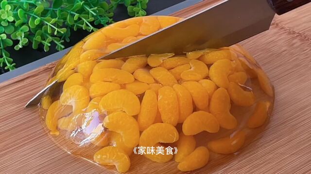 吃不完的橘子千万别扔,把它做成果冻好吃又简单,小朋友超爱吃