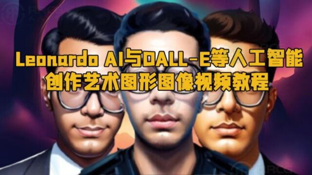 Leonardo AI与DALLE等人工智能创作艺术图形图像视频教程 RRCG