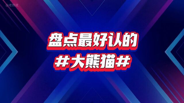 盘点最好认的国宝大熊猫,每个都各有特点