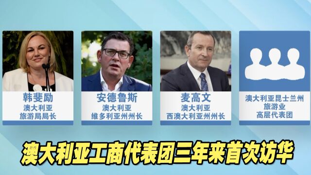 澳大利亚工商代表团三年来首次访华 对外传递什么信号?