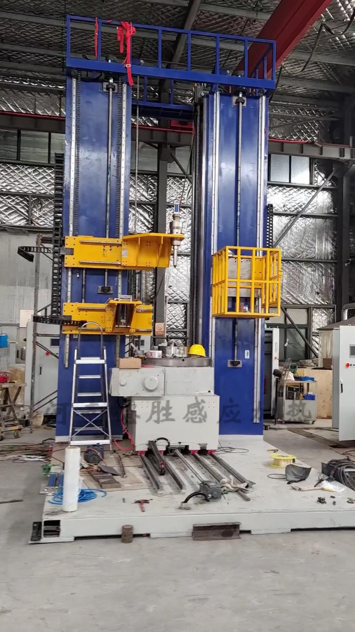 轧辊中频淬火设备工作现场  轧辊淬火机床 轴高频淬火机 支持变压器