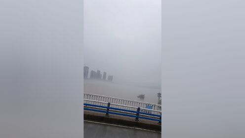 永州：雾漫湘江，恍如如仙境