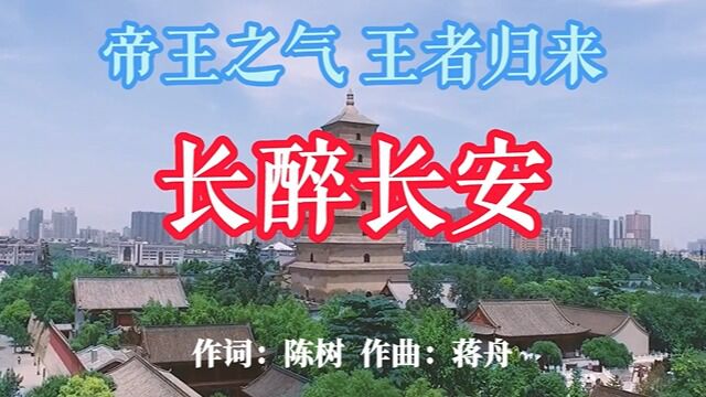 长醉长安#帝王之气,王者归来#音乐人陈树原创歌曲@把秦时明月酿成酒@把汉唐雄风酿成酒@长安的味道,让世界知道@丝路起点@东亚文都古韵西安@...