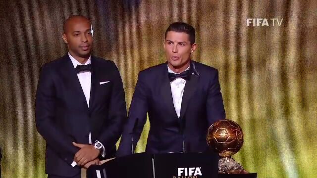 2014金球奖颁奖典礼,c罗"siu!"引全场掌声雷动-腾讯新闻