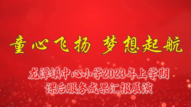 龙潭镇中心小学2023年上学期课后服务成果汇报展演上