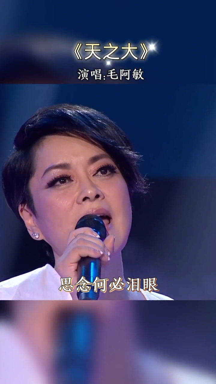 毛阿敏 深情演唱《天之大》旋律动听,曲调优美,催人泪下