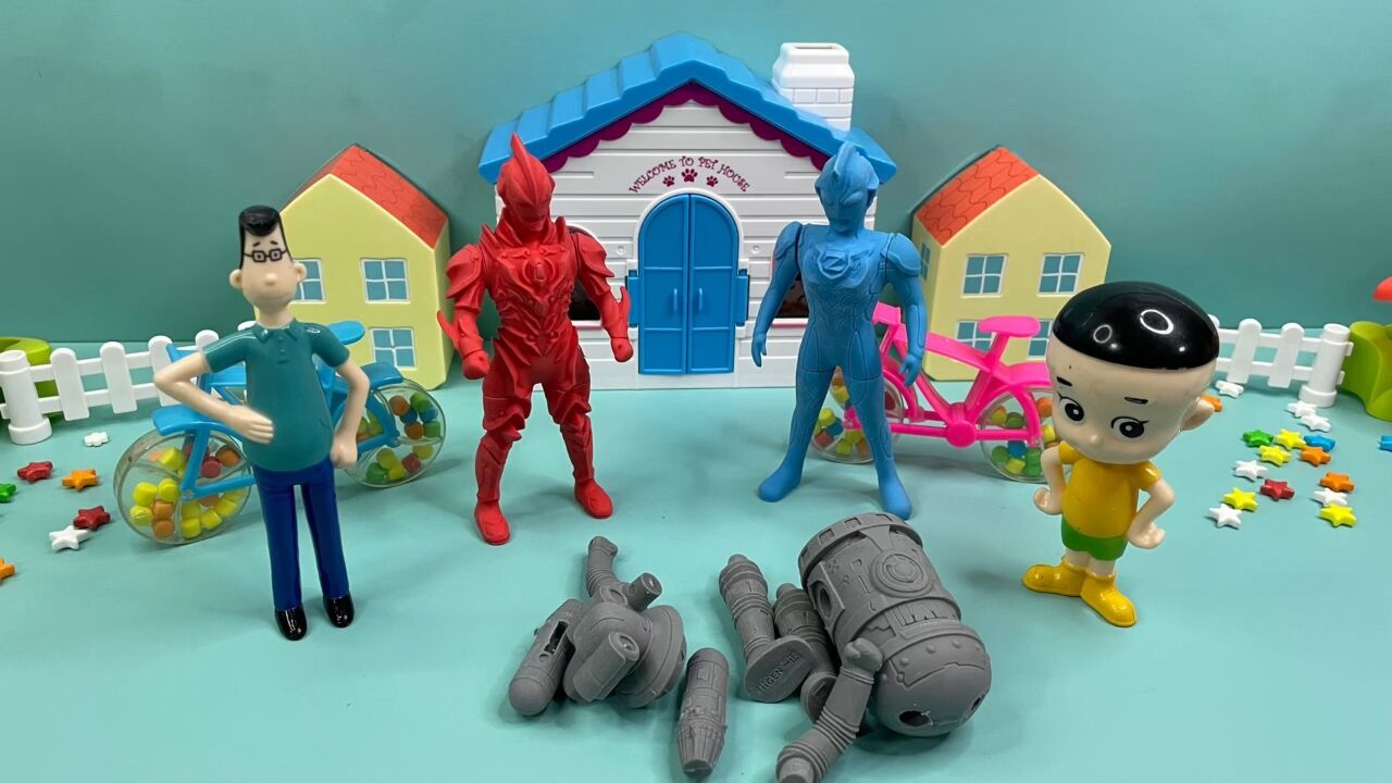 玩具故事—奥特曼的拼装橡皮