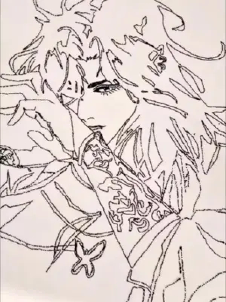 原来烧饼还能这样用来画画～#花城 #天官赐福 #绘浮生 #创意画