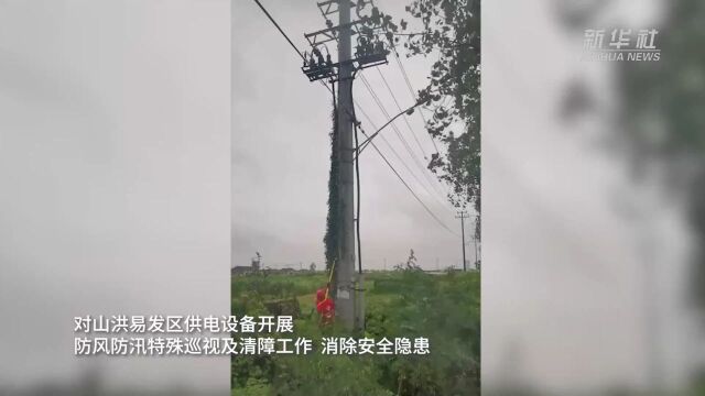 浙江温州:与风雨竞速 抗击台风保供电