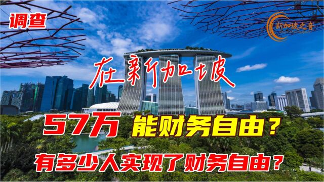 在新加坡有多少钱才能财务自由?有多少人财务自由的?