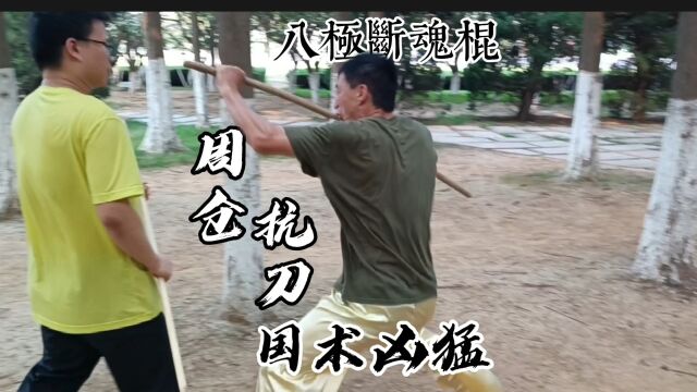 秘传技,八极断魂棍之“周仓抗刀”用时隐蔽性强,主打的就是一个重剑无锋.