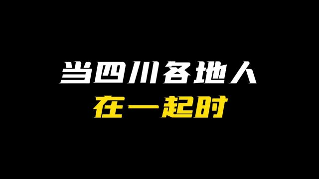 蜀村风云“当四川各地人在一起时