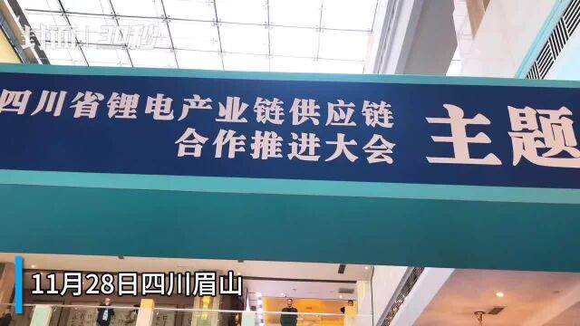 四川省锂电产业链供应链合作推进大会眉山举行