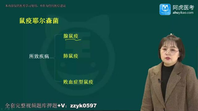 2024年阿虎医考临床医学检验临床微生物技术副高级职称考试视频题库课程历年真题完整课程耶尔森菌属