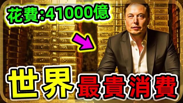 马斯特最贵的10个消费,特斯拉只能排第八,第一花费高达41000亿