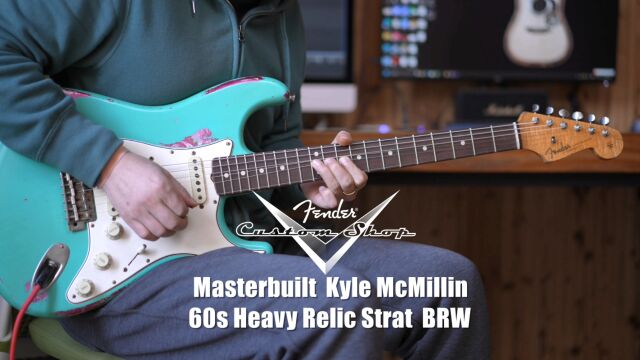 Fender CS Masterbuilt Kyle McMillin 60s Strat 绿粉佩斯利 电吉他评测