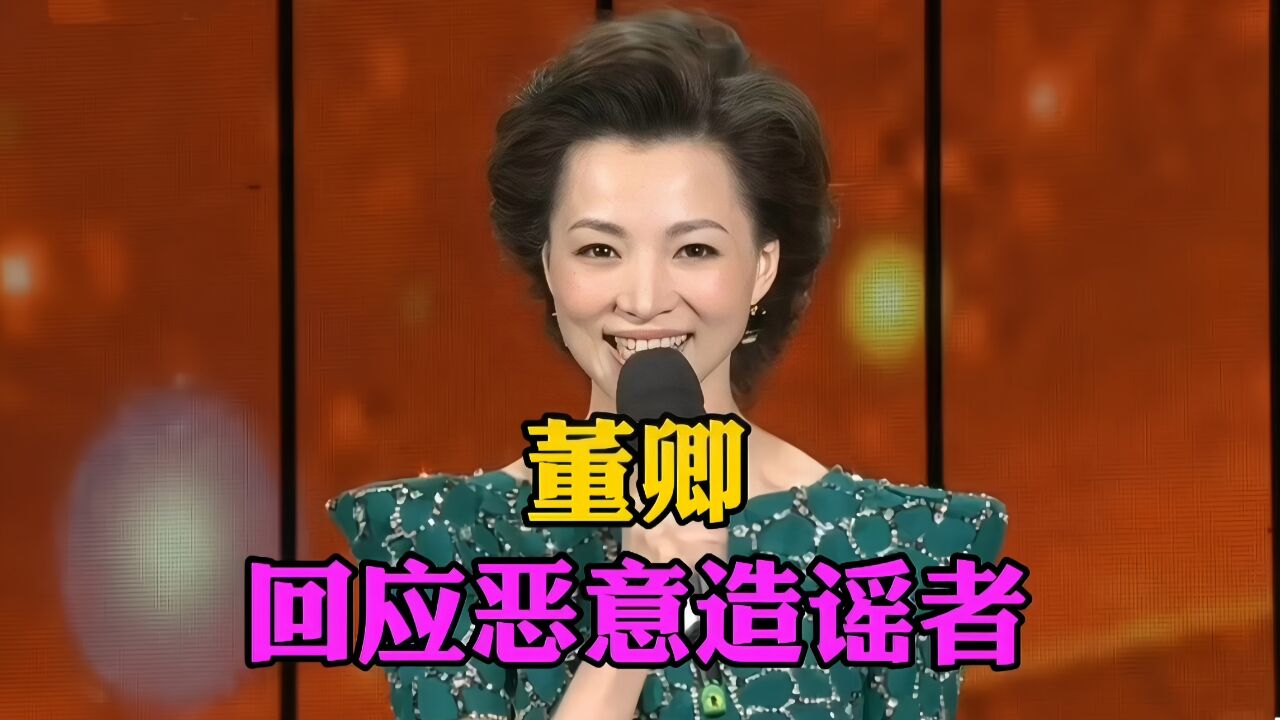 董卿回击造谣者,发表强硬声明维权,秉持堂堂正正做人原则