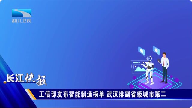 工信部发布智能制造榜单 武汉排副省级城市第二