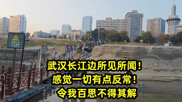 武汉长江边所见所闻!感觉一切有点反常!令我百思不得其解