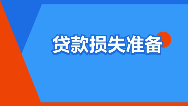 “贷款损失准备”是什么意思?