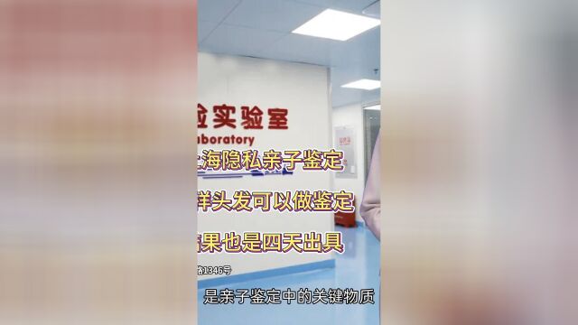 上海隐私亲子鉴定采样头发可以做鉴定,结果也是四天出具