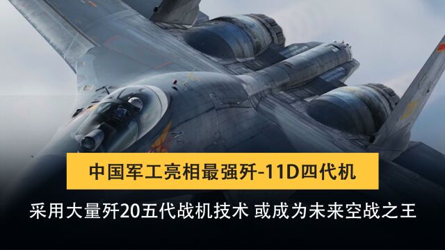 中国空军最强四代机?大量使用歼20战机技术,性能碾压苏35