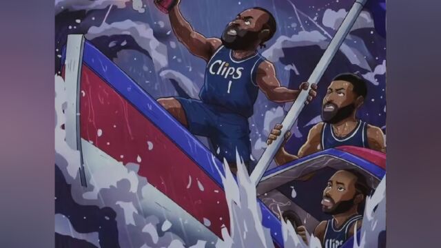 很神奇的插画 #NBA创作营 #哈登末节21分