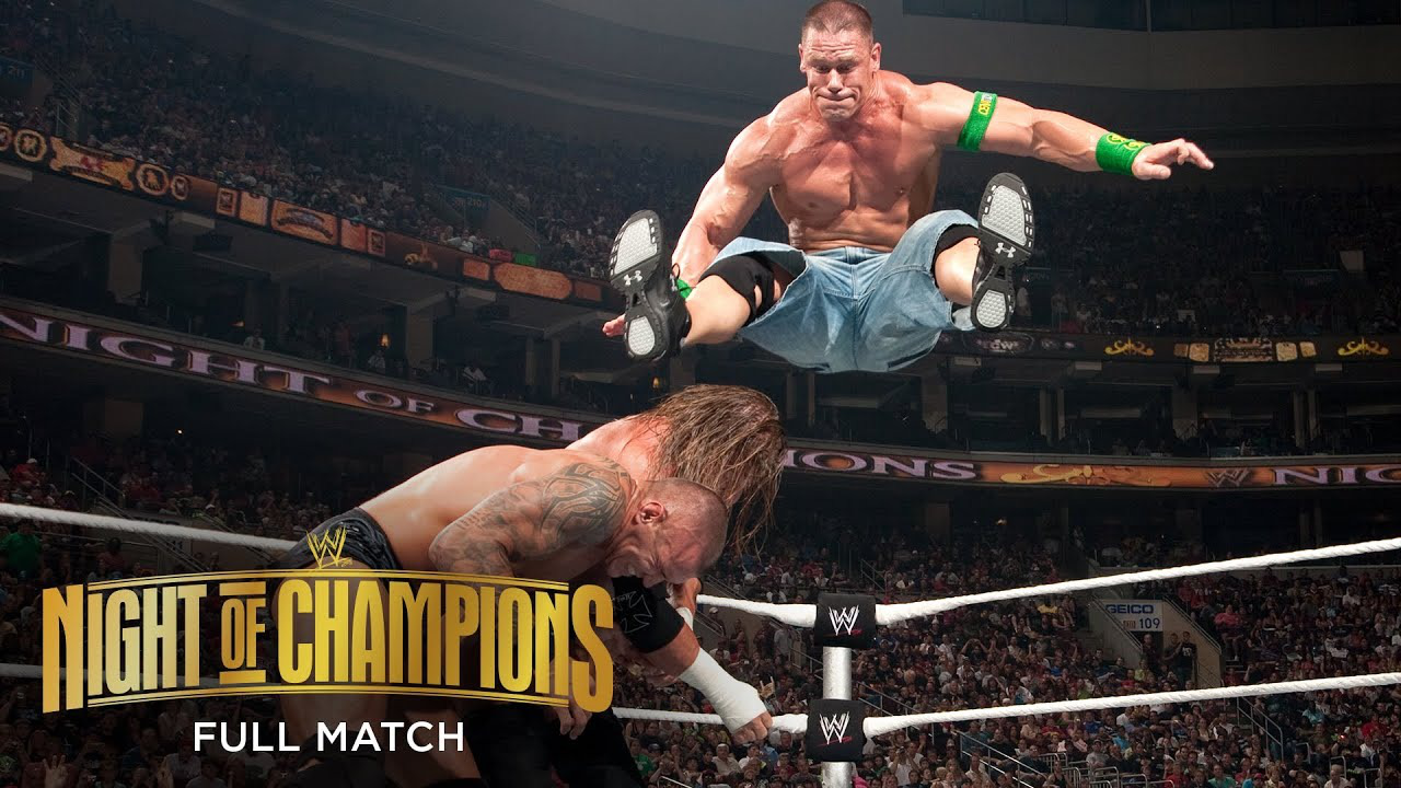 冠军之夜,兰迪塞纳hhh三巨头开战,再现经典!