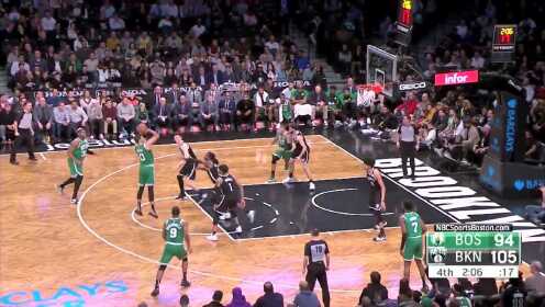 《NBA全场集锦》【球星】塔图姆vs篮网集锦 全场34+5+3末节爆发难挽颓势