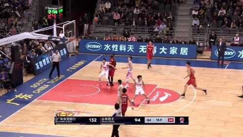 《CBA全场集锦》【三分】不到最后绝不放弃 王汝恒读秒时刻三分命中