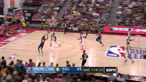 《NBA全场集锦》【扣篮】篮筐都在抖三抖 伊万拉布顺下接球双手炸筐暴扣