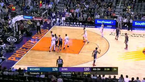 《NBA全场集锦》【原声回放】奇才vs太阳第4节 布莱恩特反击重扣杀死比赛