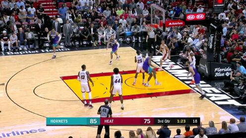 《NBA全场集锦》马丁长驱直入直杀内线 无惧克劳德强硬上篮打进