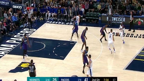 《NBA全场集锦》【原声】黄蜂85-107步行者 霍利迪全场23+6助队轻取黄蜂
