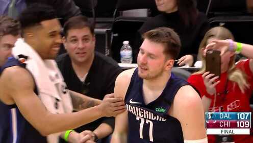 《NBA全场集锦》就差一点！ 东契奇2秒中场三分弹筐而出遗憾错失绝杀