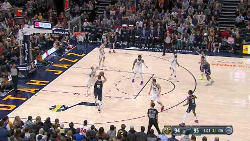 《NBA全场集锦》【原声】掘金98-95爵士 约基奇30+21+10大号三双率队逆转