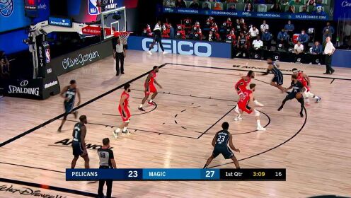 《NBA全场集锦》奥卡福转身抹篮下！面对空篮单手劈扣怒扣一记