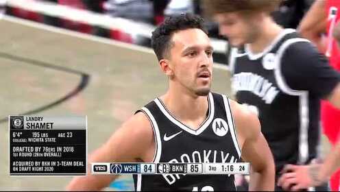 《NBA全场回放》【原声回放】NBA季前赛：奇才vs篮网第3节