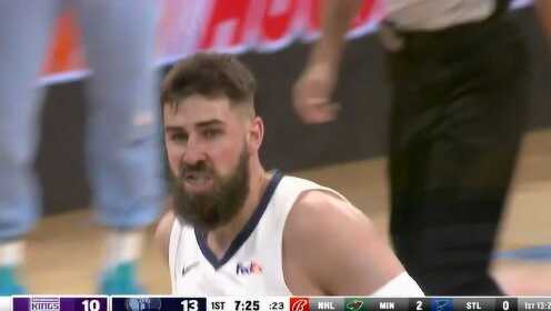 《NBA全场集锦》国王vs灰熊第1节中文解说回放
