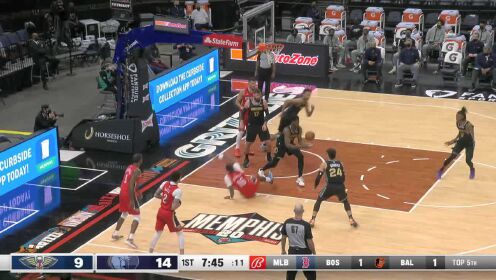 《NBA全场集锦》【原声】鹈鹕110-115灰熊 鹈鹕憾负灰熊送勇士锁定附加赛