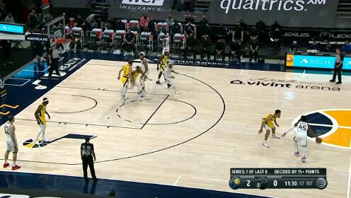 《NBA全场集锦》康利击地妙传 博格丹诺维奇球到人到送双手暴扣