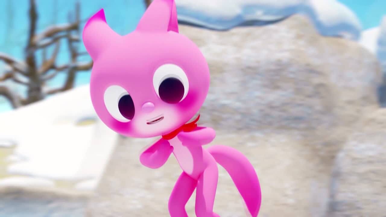 迷你特工队之超级恐龙力量露西滑冰过猛掉入水里